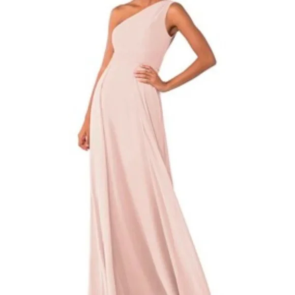 bridesmaid dress dallas Green Sheer Appliques Satin Mermaid Long Prom Dress Navy Blue / 6 main image 1